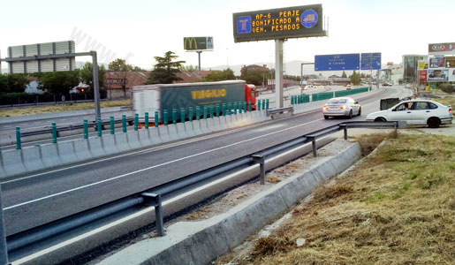 Fomento ha propuesto un presupuesto de 45 millones para un plan de desvio de camiones a las autopistas de peaje.