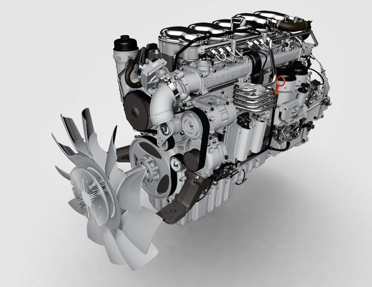 Nuevos motores Scania DC09 de cinco cilindros