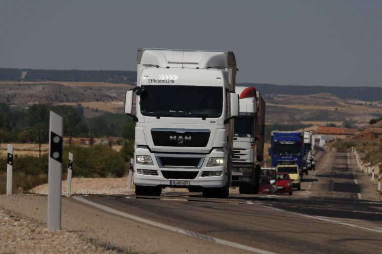 Las toneladas transportadas por los camiones españolas siguen aumentando trimestralmente y son ya 16 trimestres consecutivos de crecimiento.