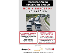 El transporte gallego se moviliza contra el céntimo sanitario
