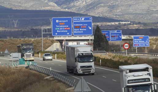 Cataluña amenaza con prohibir la circulación en la N-340 en Tarragona, obligando en todos los casos a utilizar autopistas de pago