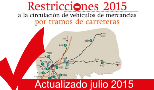 Actualización de las Restricciones 2015 a la circulación de vehículos de mercancías