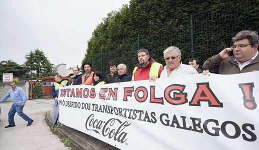 Los transportistas y Coca-Cola alcanzan un acuerdo tras dos días de movilizaciones