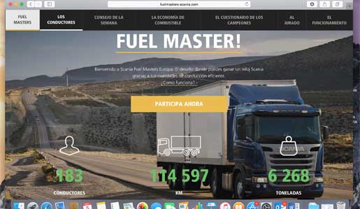 Scania lanza una competición centrada en el ahorro de combustible