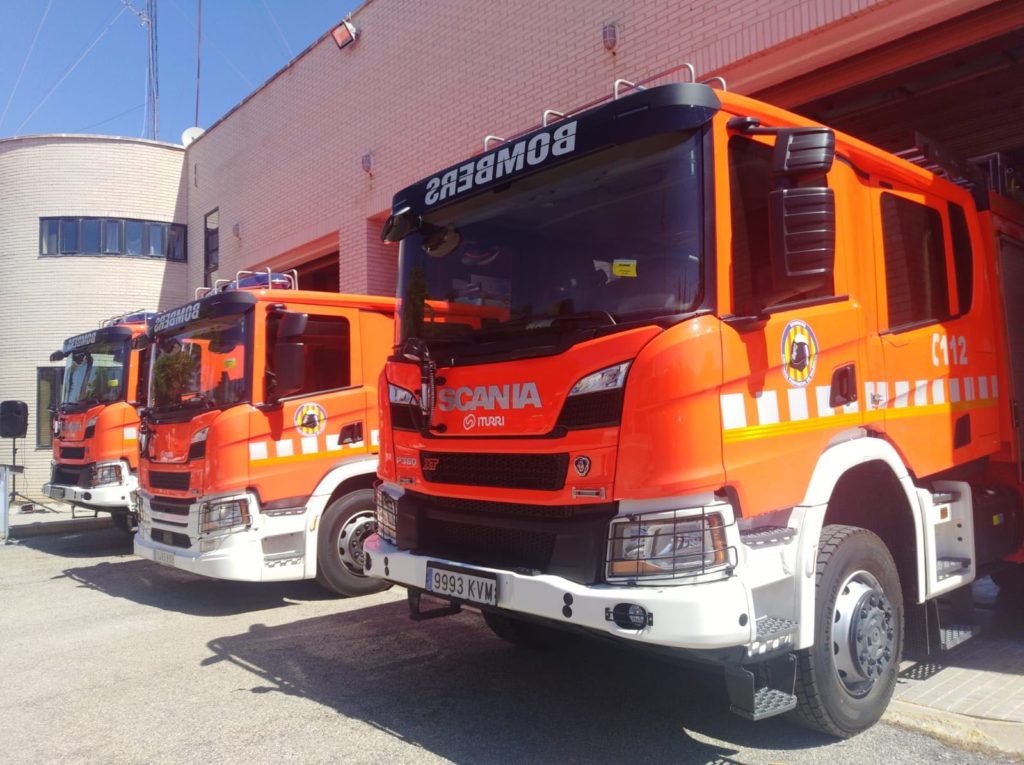 El Consorcio Provincial de Bomberos de Valencia incorpora 11 nuevos vehículos contra incendios de Scania.