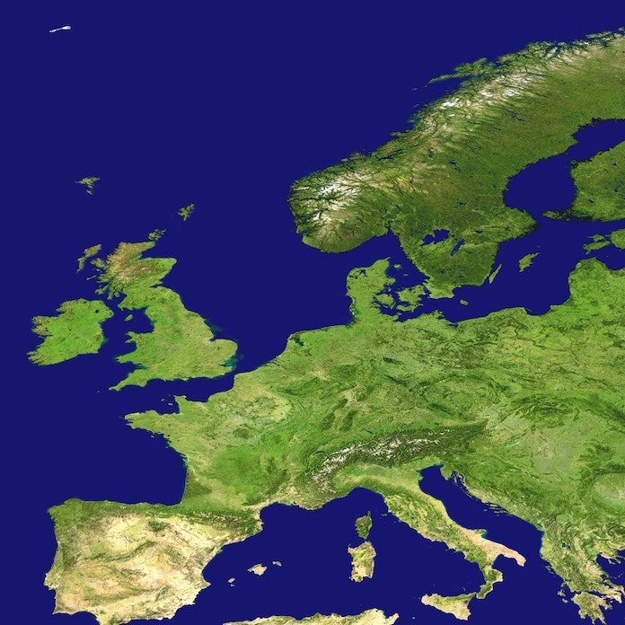 Mapa fisico de Europa