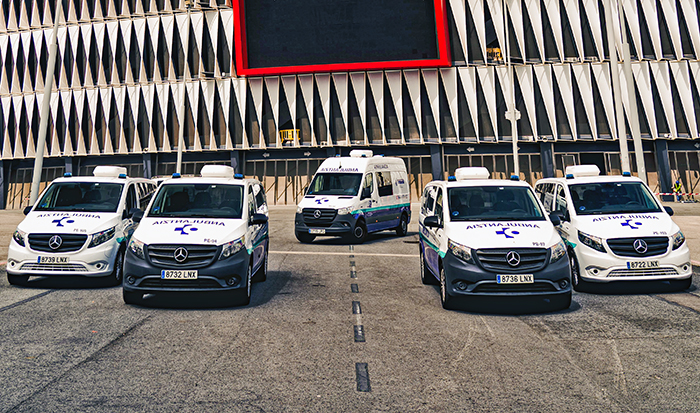 Ambulancias eléctricas Mercedes-Benz Vans.