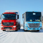 Mercedes-Benz Lkw im Wintertest: eActros und eEconic treffen auf Väterchen FrostWinter testing of Mercedes-Benz trucks: eActros and eEconic face Jack Frost