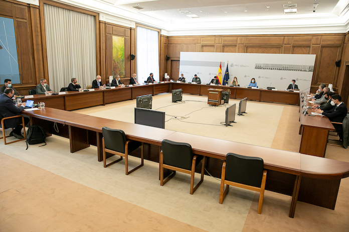 Reunión de la Ministra de Transporte, Raquel Sánchez, con el Comité Nacional de Transporte.