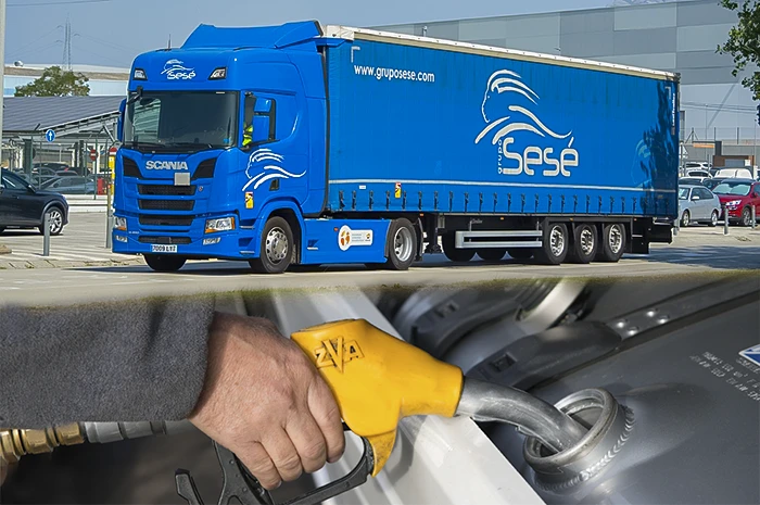 Tractora Scania HVO Repsol proyecto Sesé