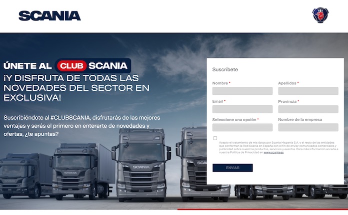 Web Club Scania.